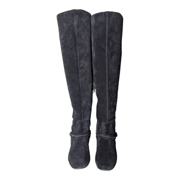 VIA SPIGA Black Suede Over The Knee Boot Size 7.5 - Picture 4 of 9